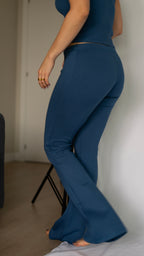 Blue Sexy Casual Elegant Set