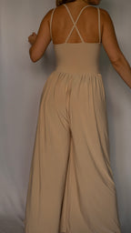 Wide Leg Strap Jumpsuit