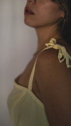 Yellow A-Line Maxi Dress With Square Neck