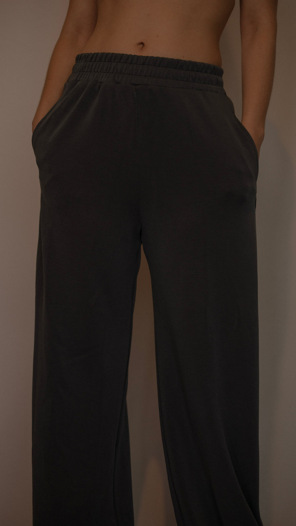 Blue Women's Side Snap Button Detailed Pants