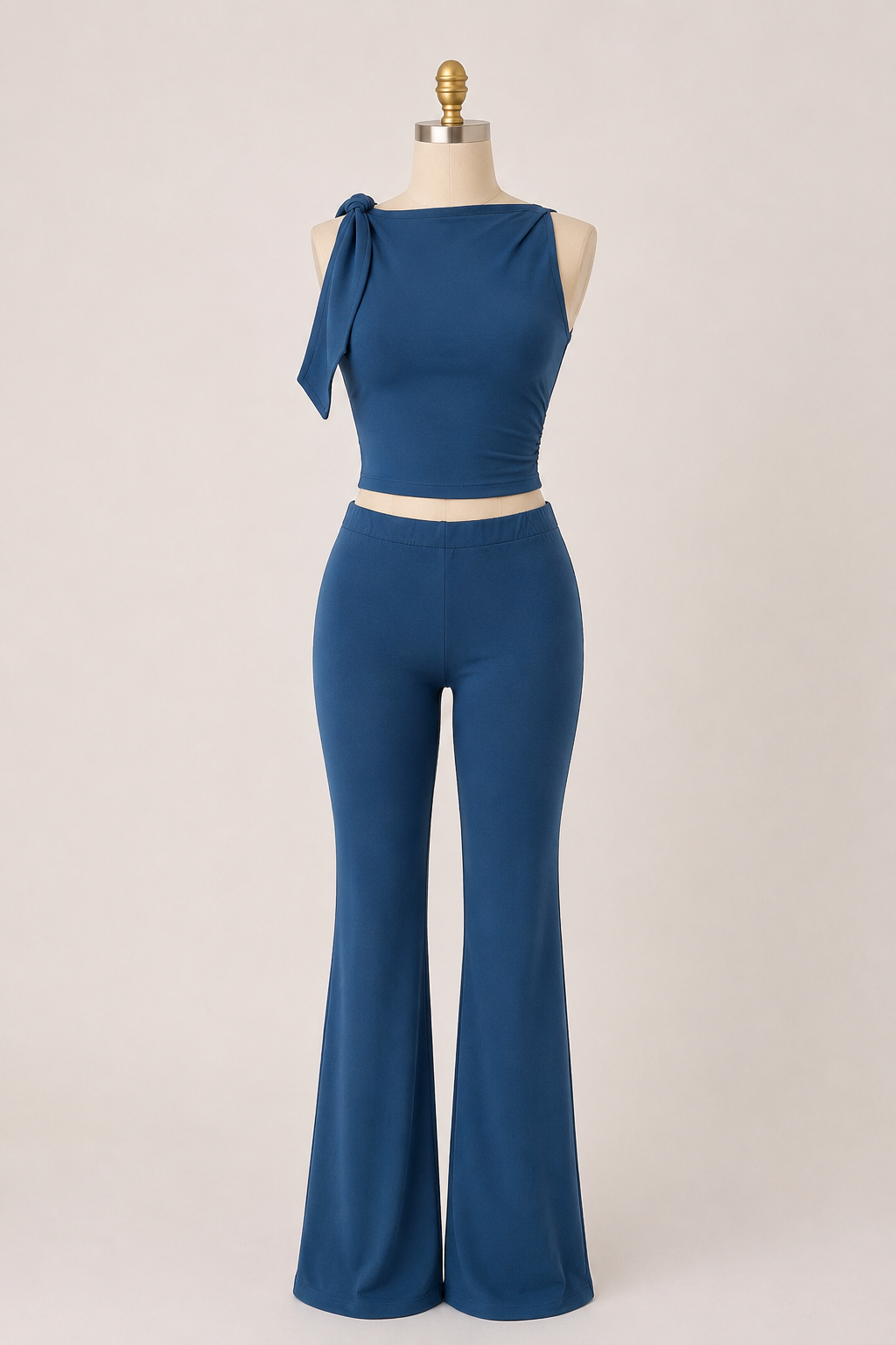 Blue Sexy Casual Elegant Set