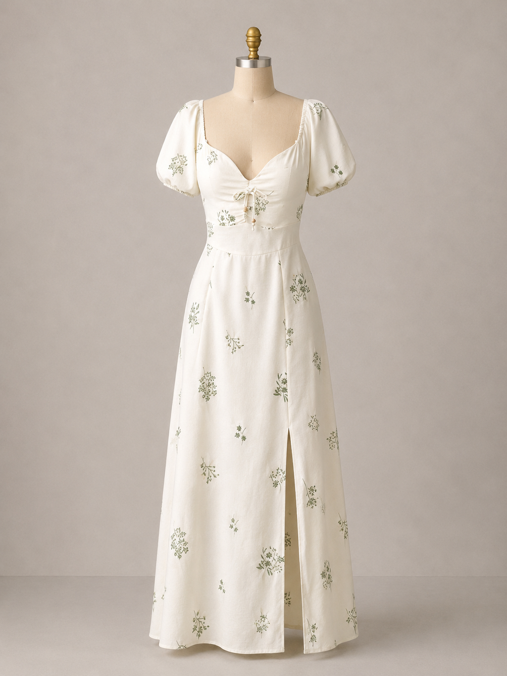 Vestido de Lino Bordado